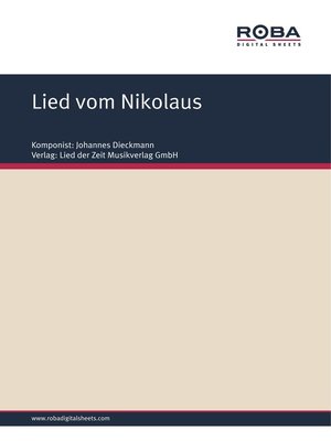 cover image of Lied vom Nikolaus